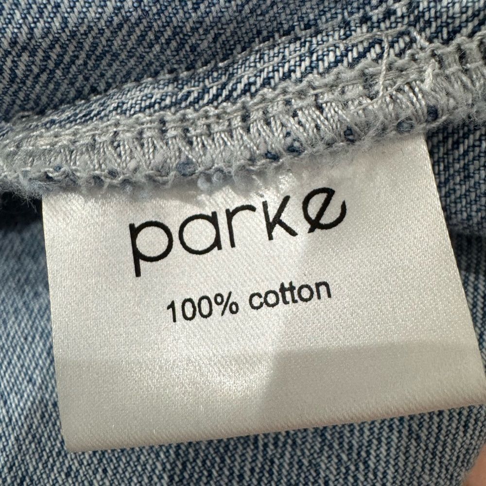 NEW PARKE Oversized Denim Jacket in Vintage Wash - Picture 10 of 12